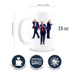 Hogg Patriotic Coffee Mug - Dance, 15 oz Ceramic Funny Coffee Mugs for Men, Political Gag Gifts for Republicans, Conservative Dad Gifts