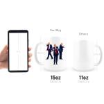 Hogg Patriotic Coffee Mug - Dance, 15 oz Ceramic Funny Coffee Mugs for Men, Political Gag Gifts for Republicans, Conservative Dad Gifts