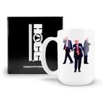 Hogg Patriotic Coffee Mug - Dance, 15 oz Ceramic Funny Coffee Mugs for Men, Political Gag Gifts for Republicans, Conservative Dad Gifts