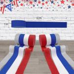 AOYOO Patriotic Crepe Paper Streamers with Tassels - 8 Rolls Red White Blue Decoration Kit for Independence Day, 4th of July, Memorial Day, USA Theme Party Supplies