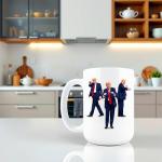 Hogg Patriotic Coffee Mug - Dance, 15 oz Ceramic Funny Coffee Mugs for Men, Political Gag Gifts for Republicans, Conservative Dad Gifts