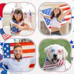 4th of July Decorations Accessories Glasses 12 Pack, Fourth of July USA Patriotic Party Sunglasses for Independence Day Props Memorial Day Decorations