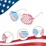 4th of July Decorations Accessories Glasses 12 Pack, Fourth of July USA Patriotic Party Sunglasses for Independence Day Props Memorial Day Decorations