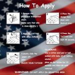 CHARLENT 4th of July Temporary Tattoos Full & Half Arm - American Flag Tattoos for Kids Women Men Fourth of July Party Decorations and USA Party Favors,Independence Day Party Supplies