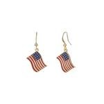 MADISON TYLER 4th of July Earring for Women | Red Blue White Patriotic USA Flag Cute Dangle Earrings | American Independence Day Jewelry Gifts