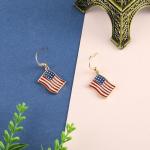 MADISON TYLER 4th of July Earring for Women | Red Blue White Patriotic USA Flag Cute Dangle Earrings | American Independence Day Jewelry Gifts