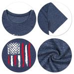 Patriotic Shirts for Women American Flag Shirt 4th of July Tshirt Graphic Tees Casual Short Sleeve Tee Top