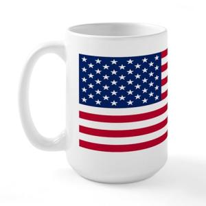 CafePress American Flag Large Mug Mugs 15 oz (444 ml) Ceramic Coffee Mug