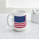 CafePress American Flag Large Mug Mugs 15 oz (444 ml) Ceramic Coffee Mug