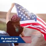 3x5 FT American Flags for Outside - Heavy Duty Polyester US Flag with Embroidered Stars & Sewn Stripes, Brass Grommets - Vibrant Outdoor USA Flags for All Weather