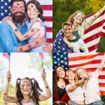 4th of July Outfits for Women - 120 Pack Red White and Blue Usa Flag Patriotic Tattoos for Veterans Day Party Favors Supplies | Fourth of July Decorations Decor - 4th of July Accessories Shirts