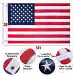 NELXINJO Heavy Duty 25FT Flag Pole -13 Gauge Extra Thick Aluminum Flagpole kit for House Yard - 80 MPH Wind Tested.