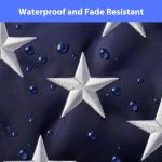 American Flag 3 x 5ft, American Flags for Outside 100% Polyester Long Lasting, Heavy Duty US Flag with Embroidered Stars, Sewn Stripes, Brass Grommets, High Wind Proof USA Flags for Outdoor