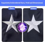 American Flag 3 x 5ft, American Flags for Outside 100% Polyester Long Lasting, Heavy Duty US Flag with Embroidered Stars, Sewn Stripes, Brass Grommets, High Wind Proof USA Flags for Outdoor