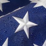 American Flag 3 x 5ft, American Flags for Outside 100% Polyester Long Lasting, Heavy Duty US Flag with Embroidered Stars, Sewn Stripes, Brass Grommets, High Wind Proof USA Flags for Outdoor