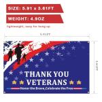 ANFEST Veterans Day Decorations, Thank You Veterans Day Banner, Outdoor Patriotic Soldier Banner, Patriotic Sign for Yard