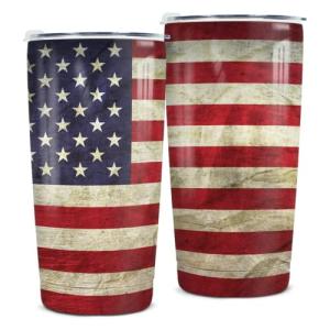 winorax American Flag Tumbler 20oz Stainless Steel Insulated Tumblers 4th Of July Cups With Lids Coffee Travel Mug Cup For Men Boys Dad Grandpa Fathers Day