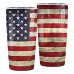 winorax American Flag Tumbler 20oz Stainless Steel Insulated Tumblers 4th Of July Cups With Lids Coffee Travel Mug Cup For Men Boys Dad Grandpa Fathers Day