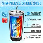 winorax American Flag Tumbler 20oz Stainless Steel Insulated Tumblers 4th Of July Cups With Lids Coffee Travel Mug Cup For Men Boys Dad Grandpa Fathers Day