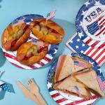 40Pcs Patriotic Paper Plates and Napkins Set - Patriotic Party Supplies,4th of July Tableware Decorations for Independence Day,Veterans Election Memorial Day,Red White Blue Party Decor, Serve 20