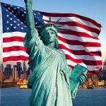 American Flag 4x6 FT Embroidered Stars, Sewn Stripes, Brass Grommets USA US Flag Polyester Long Lasting for Outdoor Use