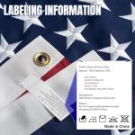 2.5x4 American Flag Outdoor Heavy Duty, US Flag 2.5x4 ft, Flag for Outside with Embroidered Stars and Sewn Stripes Brass Grommets