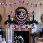 BlcTec 4th of July Decorations 16.4FT Patriotic String Lights 20 American Flags & 50 LED Red White Blue Lights, Battery Operated Waterproof Flag Light with 8 Modes Timer for Indoor Outdoor Party Decor