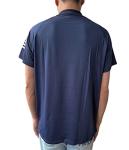 HARGLESMAN Men's Quick Dry Performance Short Sleeve Tactical Patriotic Polo T Shirt Tops Summer 1776 Printed Sports Casual Tees for Golf Tennis Paintball Activewear Navyblue L