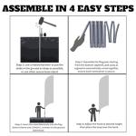 Ravenhill Feather Flag Pole Kit up to 13 FT with Rotating Ground Stake with Bearing Ring, Made with Reinforced Aluminum, Resists Winds of 40 MPH, Great for Business Advertising Outdoor (Pole Set)