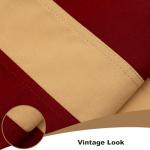 Flagolden Cotton Vintage American Flag 3x5 Feet, Heavy Duty Tea Stained US USA Flags with 2 Brass Grommets, Vivid Color Antiqued United State Flag Rustic Old Style for Outside