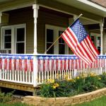 6 Pack 6.6 Feet Red Blue White Foil Fringe Garland Streamers，Red White Blue Star Metallic Hanging Backdrop Banner Table Skirts for 4th of July Decorations Memorial Day Patriotic Party Parade Floats