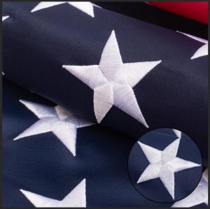 american flag 3x5ft, Heavy Duty Polyester USA Flag Outdoor with Embroidered Stars, Sewn Stripes,Brass Grommets for Indoor, Outdoor, All Weather