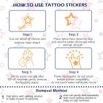 90 Pcs American Traditional Temporary Tattoos - Perfect for Independence Day Celebrations, Adults and Kids Alike, Labor Day Decorations (Classic)