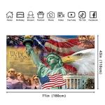 Red White and Blue American Flag Eagle Backdrop Memorial Day Banner 4th of July Fourth of July Veterans Day Patriotic Party Decoration and Supplies for Home