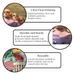 Red White and Blue American Flag Eagle Backdrop Memorial Day Banner 4th of July Fourth of July Veterans Day Patriotic Party Decoration and Supplies for Home