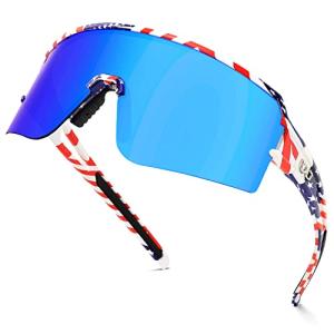 AVV Polarized cycling glasses sports sunglasses,UV400 Protection Fishing Driving running baseball sunglasses for men women