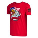 Under Armour Boys' Freedom Fun Graphic Short Sleeve T Shirt, (600) Red / / Black, Large