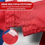 American Flags 5x8 Outdoor Use,Non Fading American Flags for Outside,American Flag Outdoor Heavy Duty, American Flag Longest Lasting,US Flag Embroidered Stars, Brass Grommets Sewn Stripes