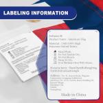 American Flags 5x8 Outdoor Use,Non Fading American Flags for Outside,American Flag Outdoor Heavy Duty, American Flag Longest Lasting,US Flag Embroidered Stars, Brass Grommets Sewn Stripes