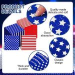 Nuanchu 200 Pcs American Flag Napkins Patriotic Disposable Paper Napkins Star and Stripes 4th of July Party Napkin for Memorial Day Tableware Independence Day Party Decorations