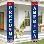 4th of July Decorations Hanging American Flag Banners Patriotic Decorations for Fourth of July Memorial Day Flag Independence Veterans Labor Armed Forces Red White Blue Decorations