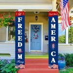 4th of July Decorations Hanging American Flag Banners Patriotic Decorations for Fourth of July Memorial Day Flag Independence Veterans Labor Armed Forces Red White Blue Decorations