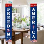 4th of July Decorations Hanging American Flag Banners Patriotic Decorations for Fourth of July Memorial Day Flag Independence Veterans Labor Armed Forces Red White Blue Decorations