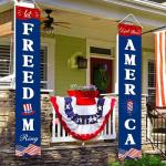 4th of July Decorations Hanging American Flag Banners Patriotic Decorations for Fourth of July Memorial Day Flag Independence Veterans Labor Armed Forces Red White Blue Decorations