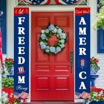 4th of July Decorations Hanging American Flag Banners Patriotic Decorations for Fourth of July Memorial Day Flag Independence Veterans Labor Armed Forces Red White Blue Decorations