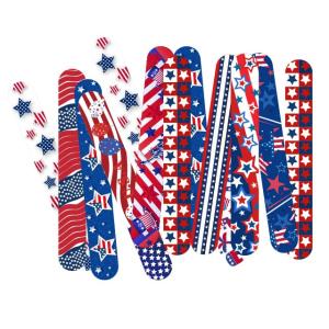 Dminya 50 Pcs Slap Bracelets for Kids 4th of July Slap Bracelets Bulk Snap Bracelet Party Supplies Favors Classroom Prizes Exchanging Gifts