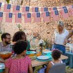 52FT 4th of July Decorations, 50 PCS Fourth of July Banner, 5.5 x 8.2 Inches American String Flag Banner for Patriotic Independence Day Fourth of July Accessories Party Home Patio Decor