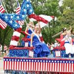 32.7ft Patriotic Foil Fringe Garland - 4th of July Red White and Blue Star Metallic Tinsel Streamers for Memorial Day, Independence Day Party Decorations, Backdrop, Table Skirts, and Parade Float