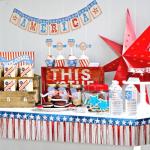 32.7ft Patriotic Foil Fringe Garland - 4th of July Red White and Blue Star Metallic Tinsel Streamers for Memorial Day, Independence Day Party Decorations, Backdrop, Table Skirts, and Parade Float