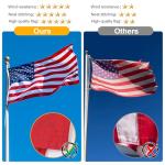 5x8 American Flag Outdoor Heavy Duty,5by 8 American Flag,US Flag,5' x 8' America Flag,America Flags For Outside 5x8,Embroidered USA Flags 5x 8,Long Lasting 5 by 8 Best High Wind all Weather US Flags